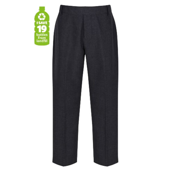Trutex Junior Boys Sturdy Fit Trouser Grey/Black Thumbnail